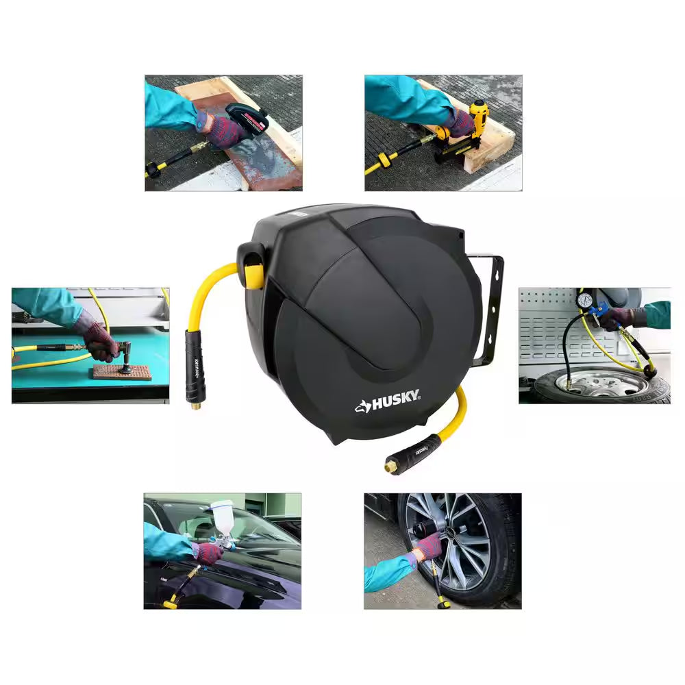 3/8 In. X 50 Ft. Enclosed Hybrid Air Hose Reel