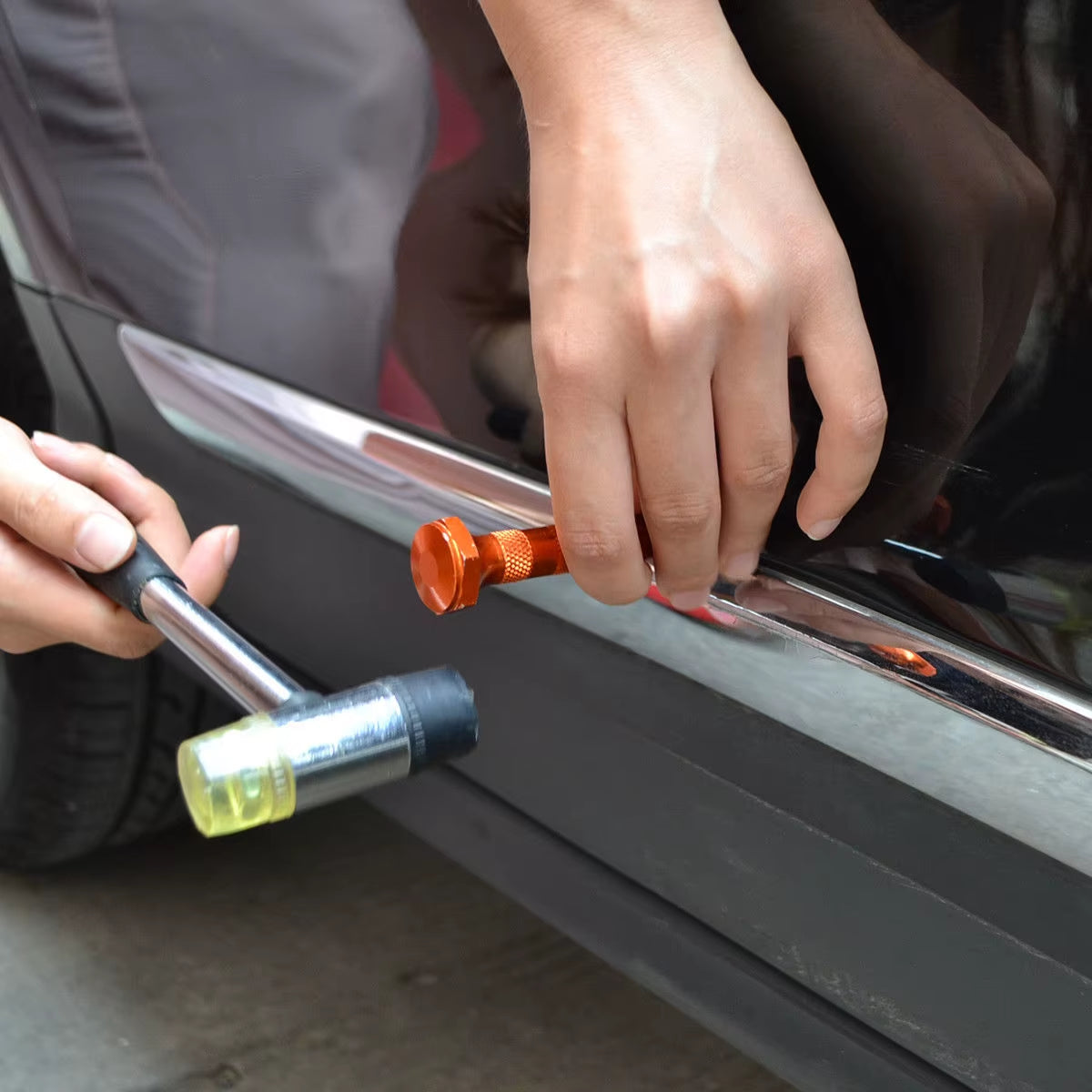 Automotive Tools Hooks Rods Paintless Dent Removal Car Repair Kit Auto Tools Door Dent Ding Hail Removal Push Hooks