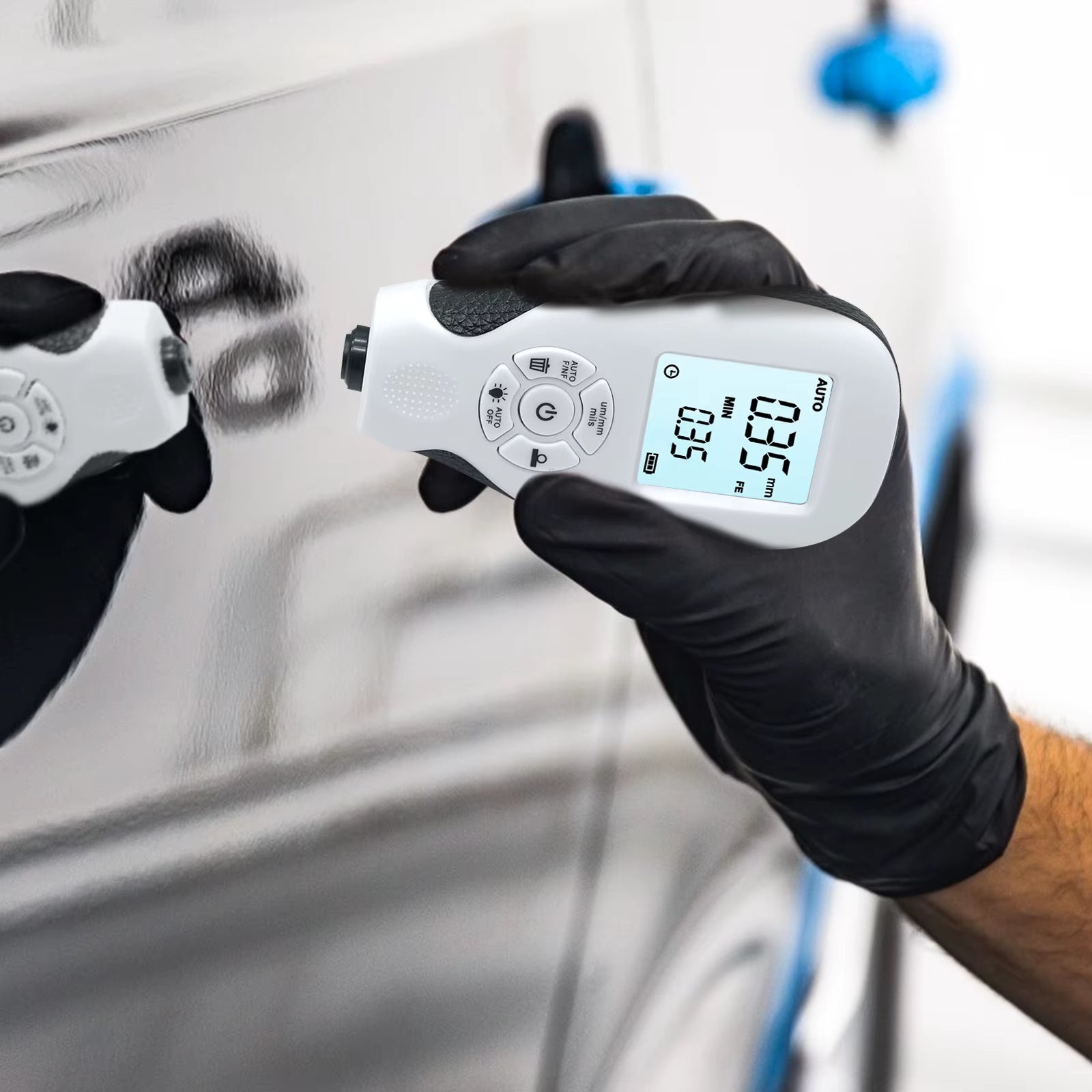 HW-300 Car Paint Thickness Gauge 0-2000UM Fe & Nfe Film Coating Automatic Thickness Tester Manual Auto Paint Tools