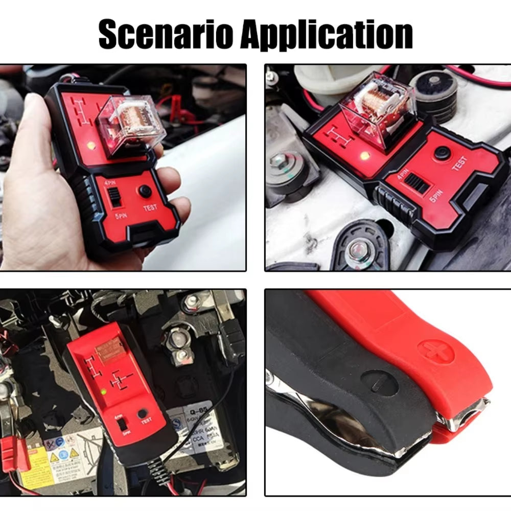 LED Indicator Light Car Battery Checker Electronic Test Car Relay Tester Diagnostic Tools Automotive Accessories Universal 12V