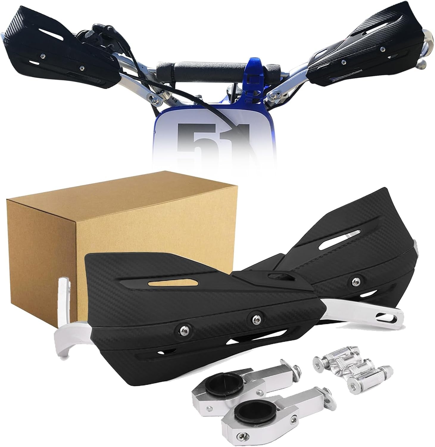 JFG RACING Dirt Bike Handguards,Uni