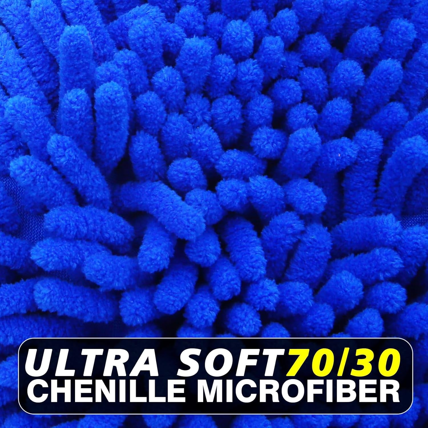 11" * 7.8" Waterproof Microfiber Washing Mitts, Scratch-Free, Dusting Mitts in Car Wash Kit. Blue *2