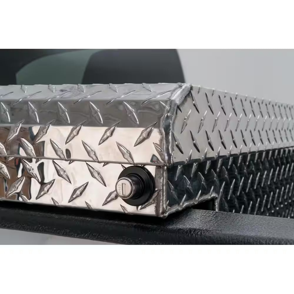 61.86 In. Diamond Plate Aluminum Low Profile Mid-Size Crossbed Truck Tool Box