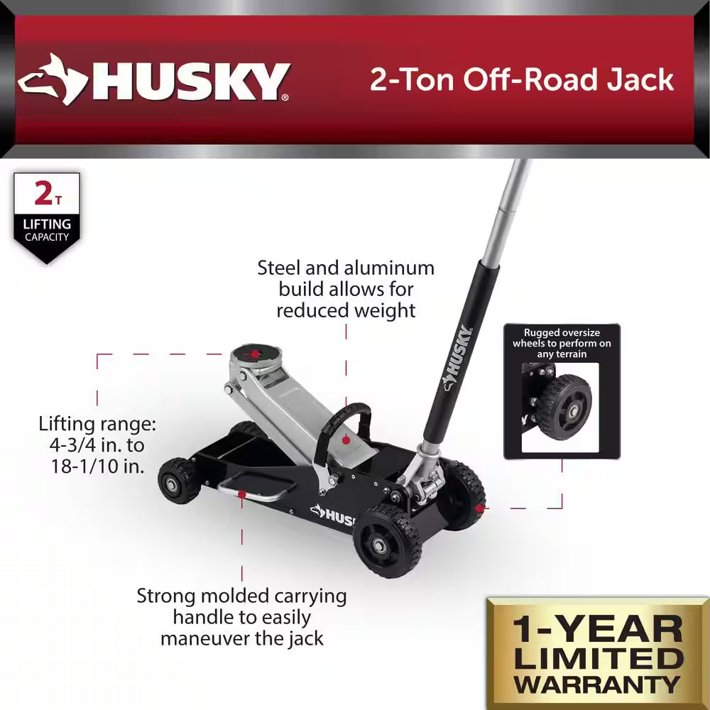 2-Ton Off-Road Floor Truck and Car Jack