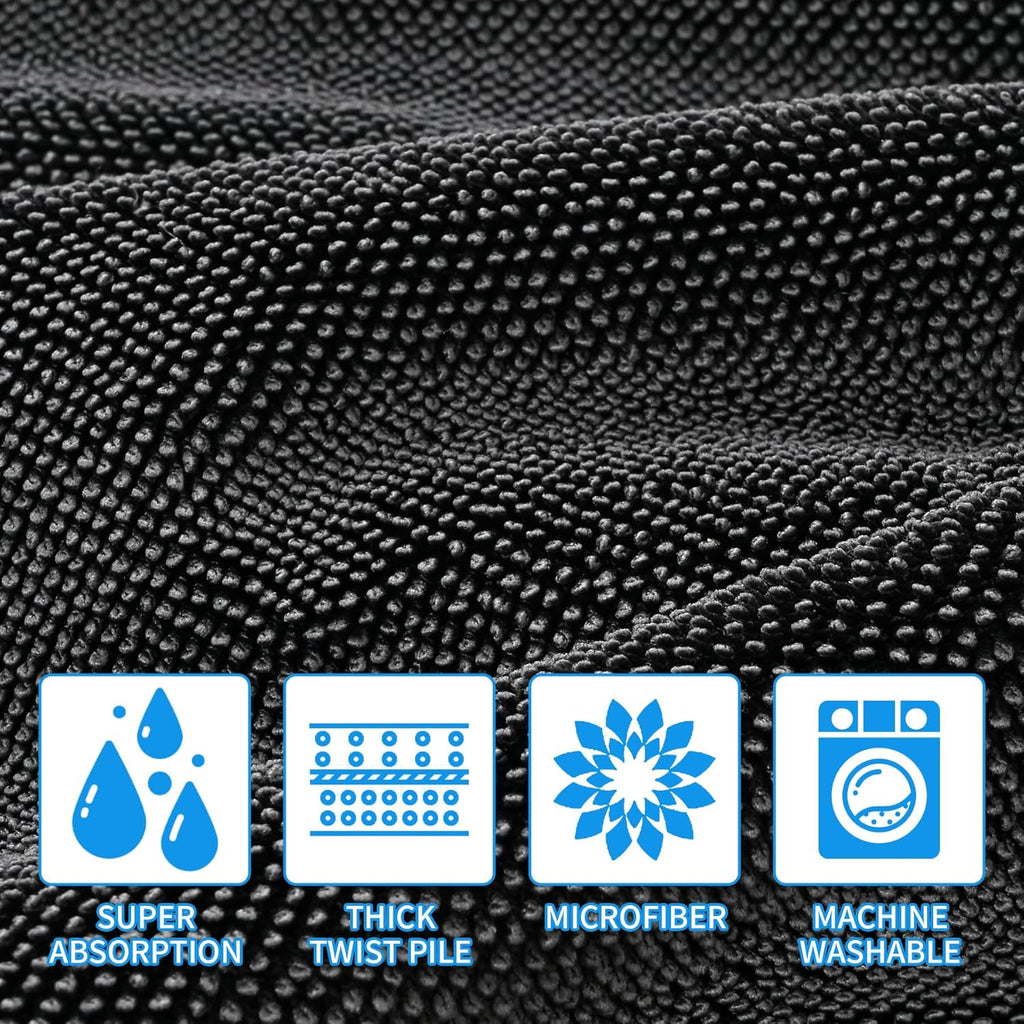 2 Pack Microfiber Towels for Cars, 24"X36" Extra Large Super Absorbent Car Drying Towel Detailing, No Streaks, Scratches and Water Spots