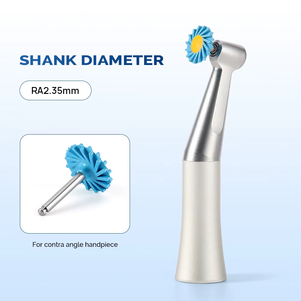 6Pcs/Set Dental Zirconia Polishing Wheel 2.35Mm Polisher for Ceramic Lithium Disilicate Zirconia 3-Step Polishing System