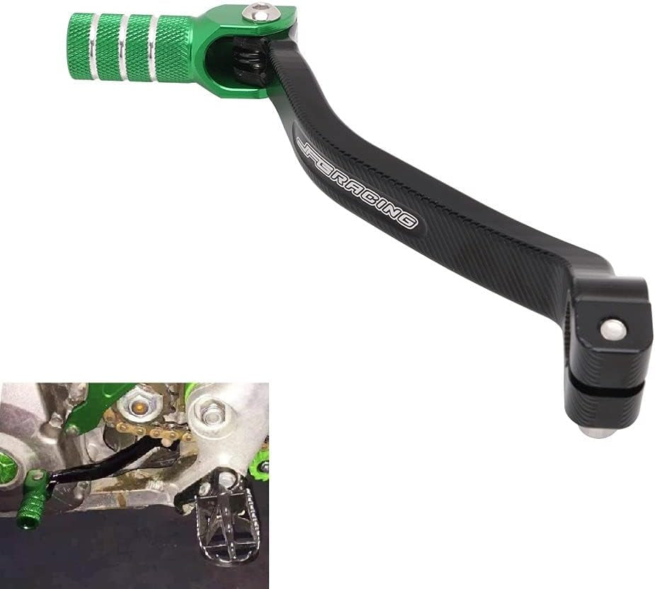 Motorcycle Gear Shifter Pedal Shift Lever Arm CNC for KX250F 2009-2020 KX250 2019-2023 KX250X 2021-2023 Dirt Bike Green
