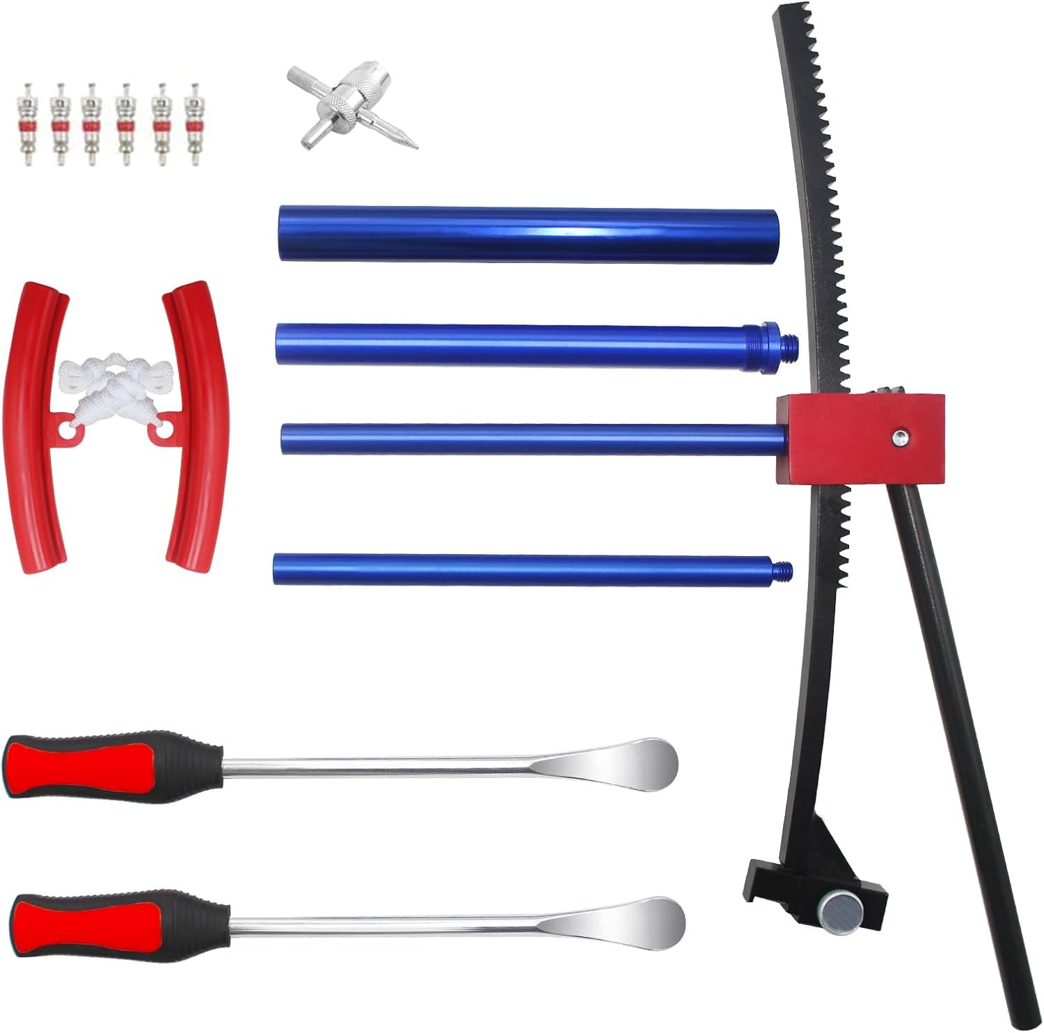BESTOOL Dirt Bike Tire Changing Kit for Motocross, Enduro and Dirt Bikes - Dirt Bike Tire Changing Tool for 16" to 21" Wheels, Quick Mount without Pinching Tubes - 15/17/20/25Mm Axles