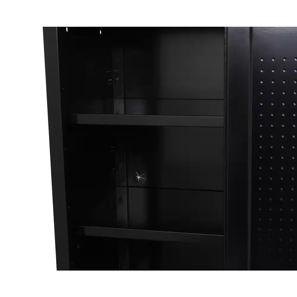 Modular 20 In. W Standard Duty 3-Shelf Black Side Tool Chest