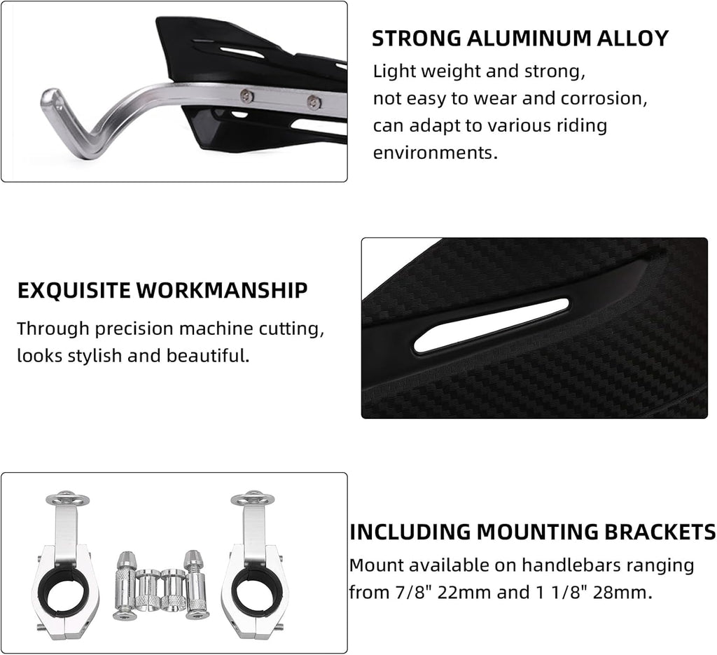 JFG RACING Dirt Bike Handguards,Uni