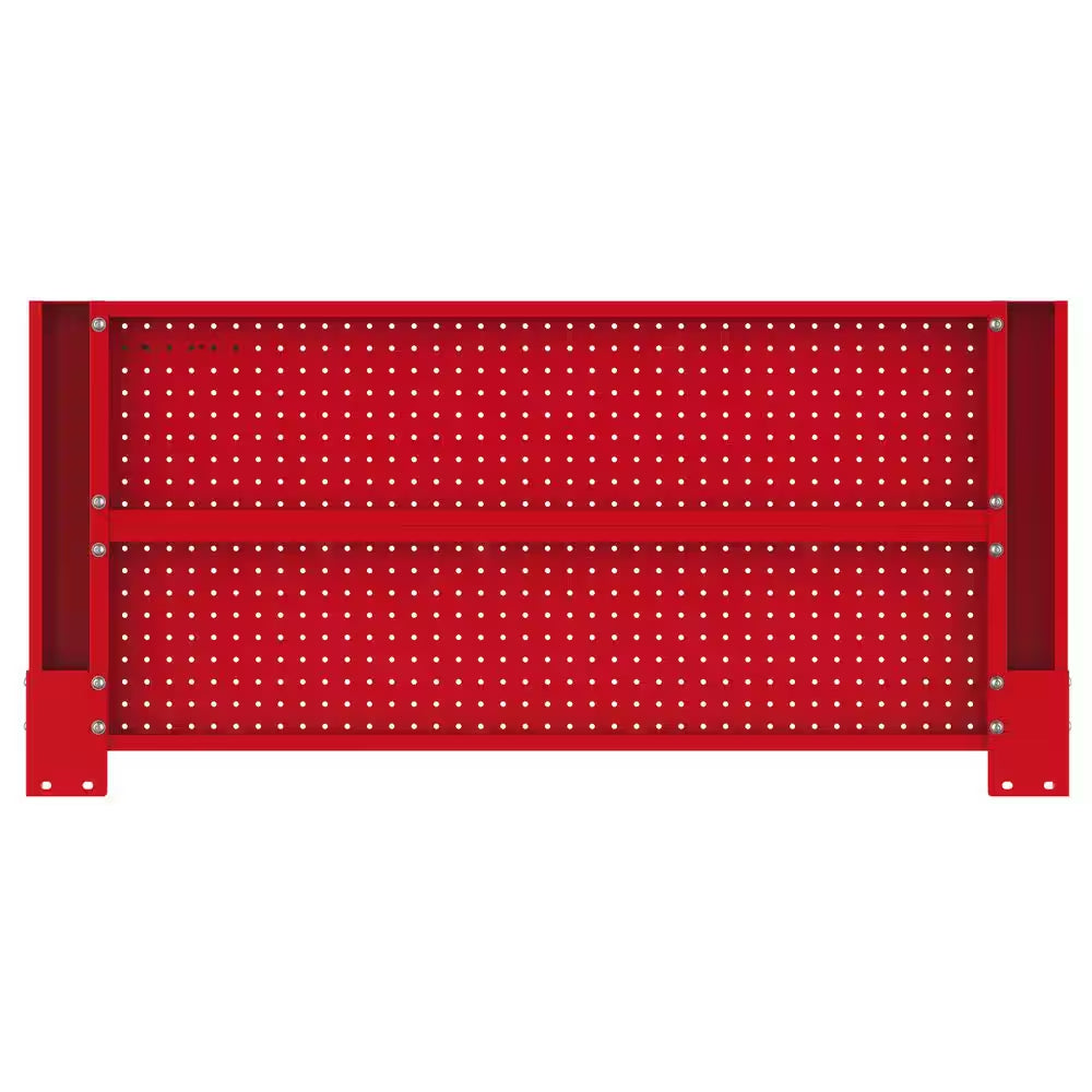 46 In. Gloss Red Steel Pegboard Attachment