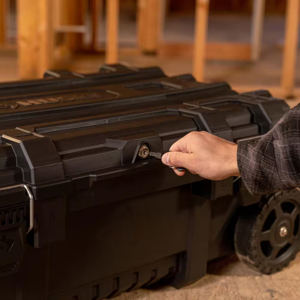 36.5 In. Black Heavy Duty Medium Rolling Toolbox with Keyed Lock
