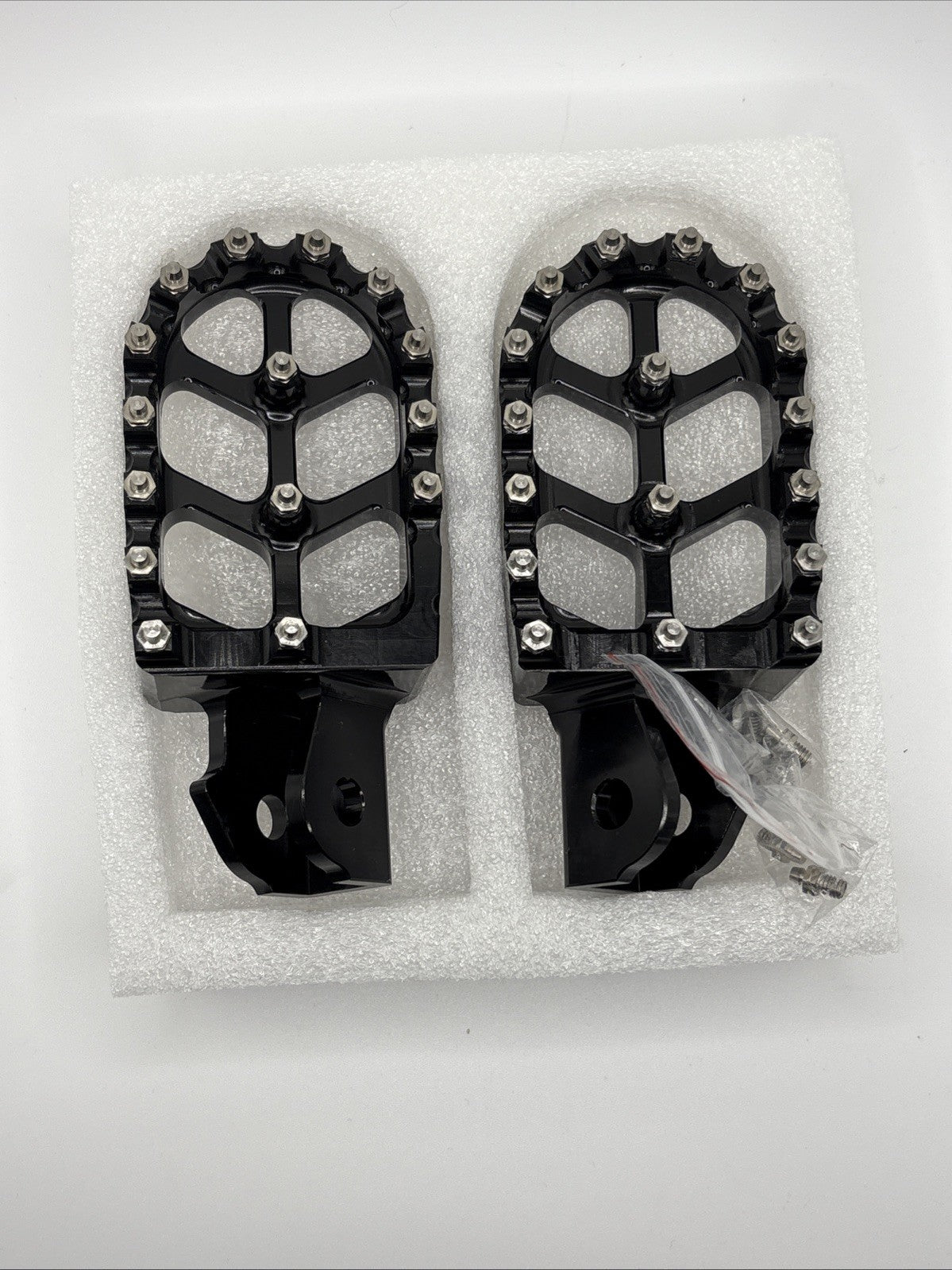 JFG RACING Dirt Bike Foot Pegs, 7075 Aluminum CNC - Black