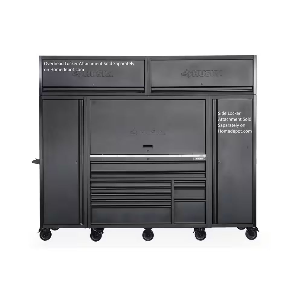 Modular Tool Storage 55 In. W X 24 In. D Heavy Duty Matte Black Top Tool Chest