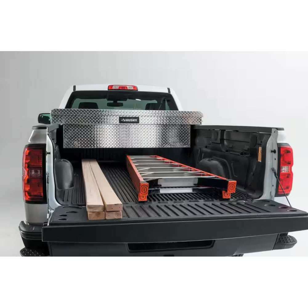 71.36 In. Diamond Plate Aluminum Full Size Crossbed Truck Tool Box