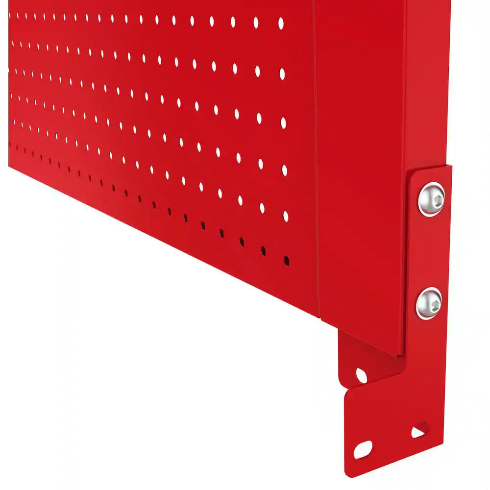 46 In. Gloss Red Steel Pegboard Attachment