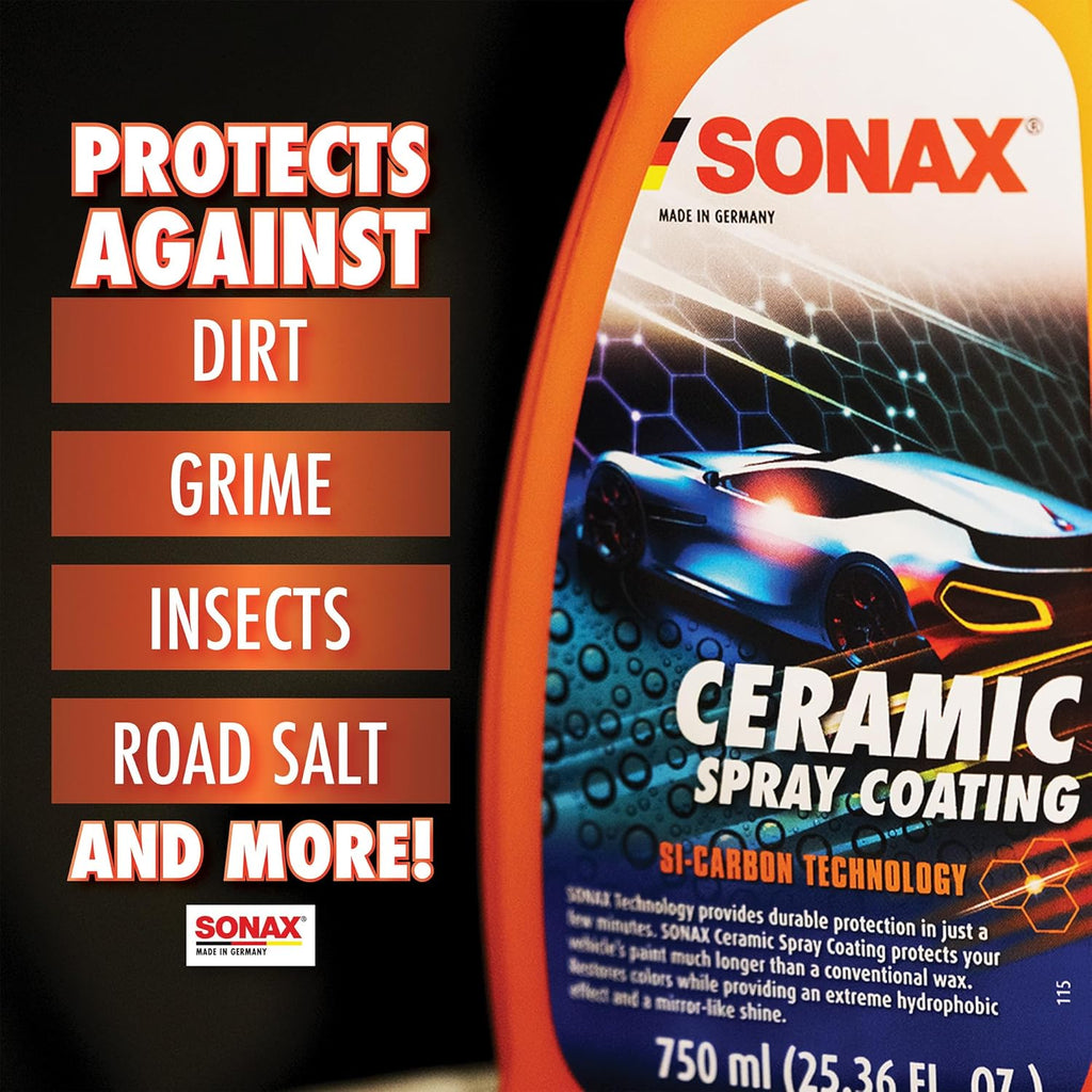 Ceramic Spray Coating 257400 | Durable Ceramic Technology for High Gloss & Protection | Hydrophobic for All Paint Surfaces | Easy to Apply | Long Lasting Shine & Water Repellent Finish | 750Ml