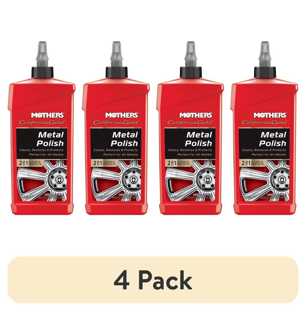 (4 Pack)  California Gold Metal Polish, 12 Oz.
