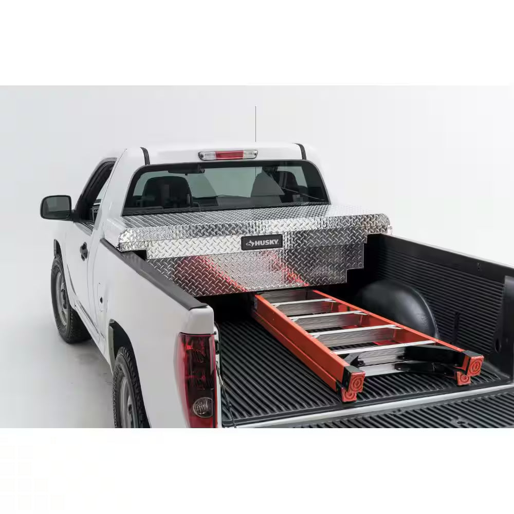 61.86 In. Diamond Plate Aluminum Low Profile Mid-Size Crossbed Truck Tool Box