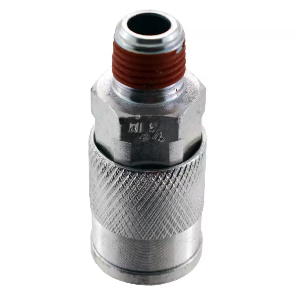 1/4 In. X 1/4 In. NPT Male Industrial Steel Coupler