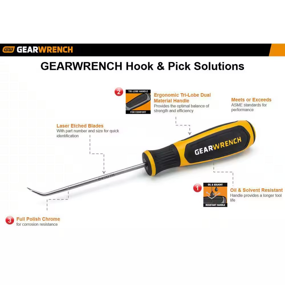 9 In. Long Hook & Pick Variety Set (8-Piece)