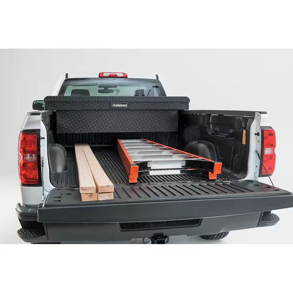 71.36 In. Matte Black Aluminum Full Size Crossbed Truck Tool Box