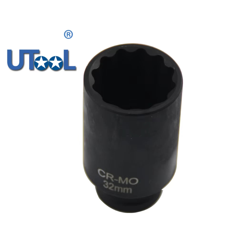 30Mm 32Mm 34Mm 36Mm 1/2"DR 12 Point Impact Socket Spindle Axle Nut Socket Hub Axle Nuts Removing Installing Tool