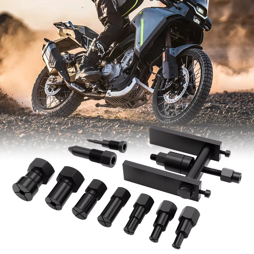 10 Pcs/Set Motorcycle Internal Bearing Puller Kits Aluminum Wheel Bearing Kit Puller Remover Automotive Tools with Box