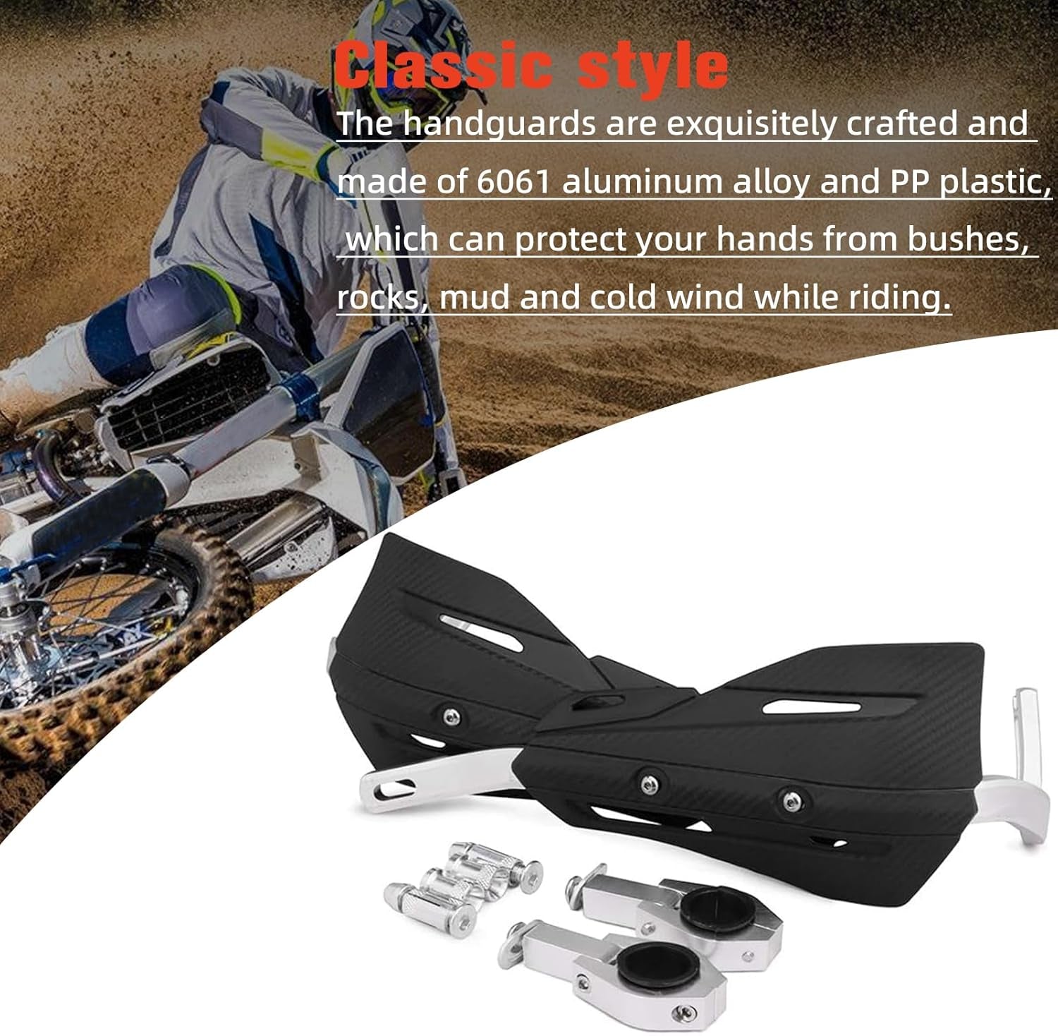 JFG RACING Dirt Bike Handguards,Uni