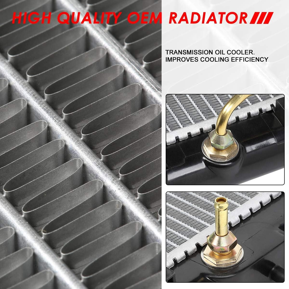 DPI 2300 Factory Style 1-Row Cooling Radiator Compatible with Mitsubishi Galant