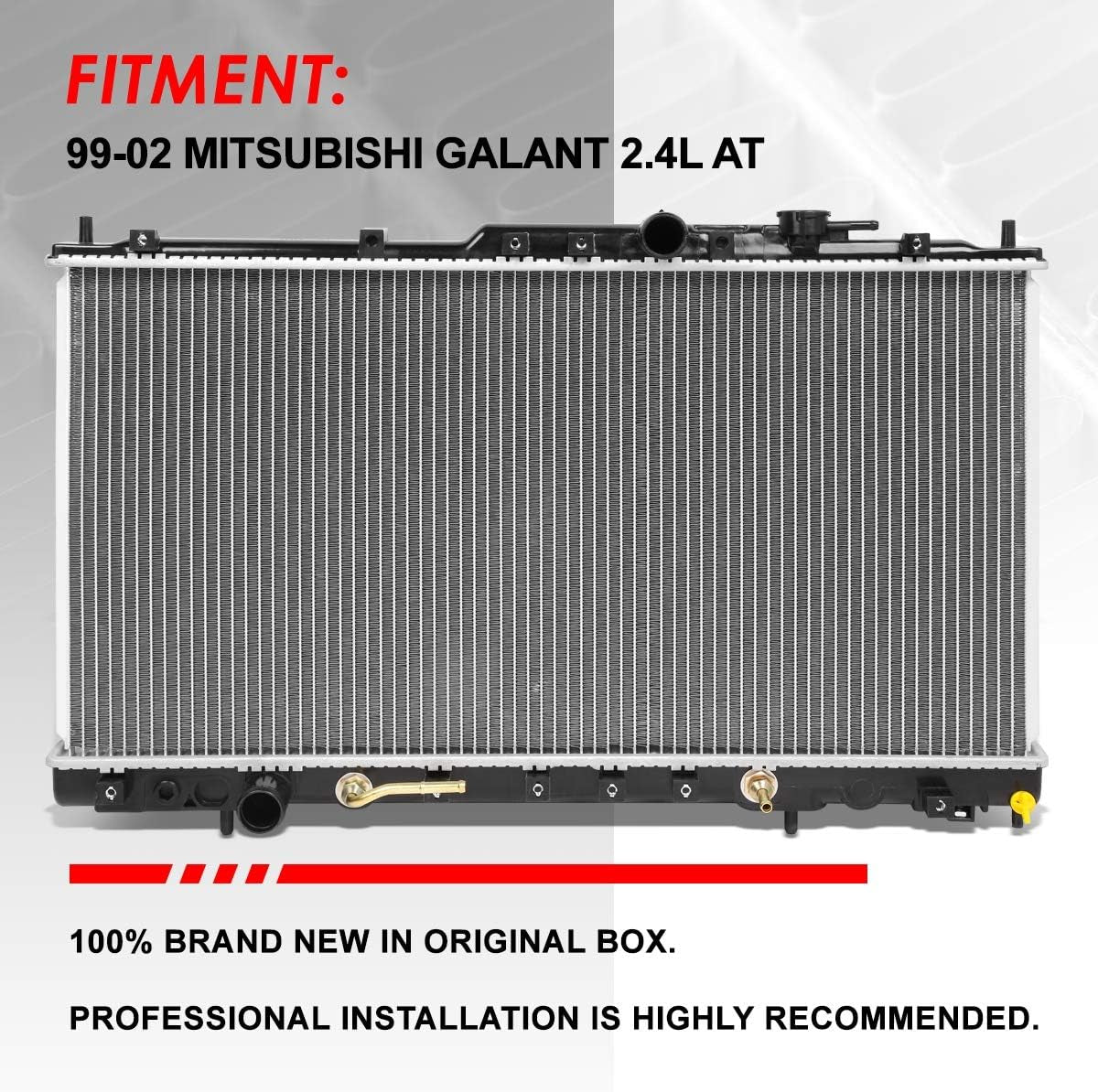 DPI 2300 Factory Style 1-Row Cooling Radiator Compatible with Mitsubishi Galant