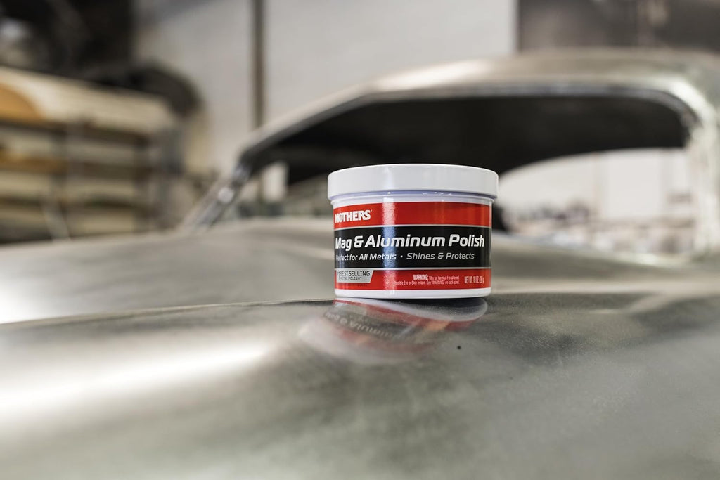 Mag & Aluminum Polish, 10 Oz. – Brilliant Shine, Easy to Use, for All Uncoated & Unplated Metals Including Aluminum Wheels, Stainless Steel Trim and Exhaust Tips, Brass & More (05101)