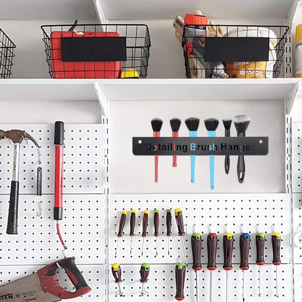 Superior Car Detailing Storage - Organized Detailing Organizer and Brush Set - Sturdy and Durable Auto Detailing Brushes Organizer