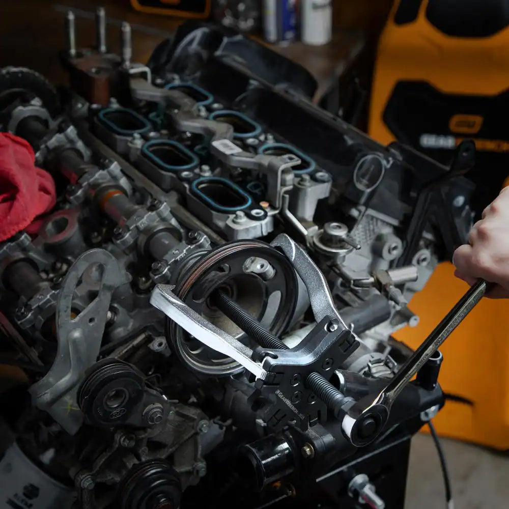 2 and 5-Ton Internal/External Ratcheting 2 or 3 Leg Puller Set with Storage Case