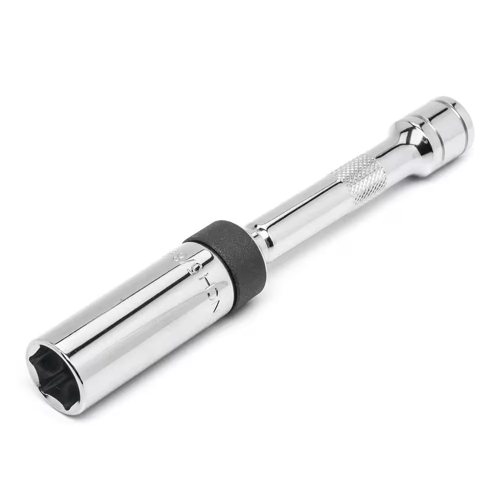 3/8 In. Drive 6-Point Magnetic Swivel Spark Plug Socket Set (5-Piece)