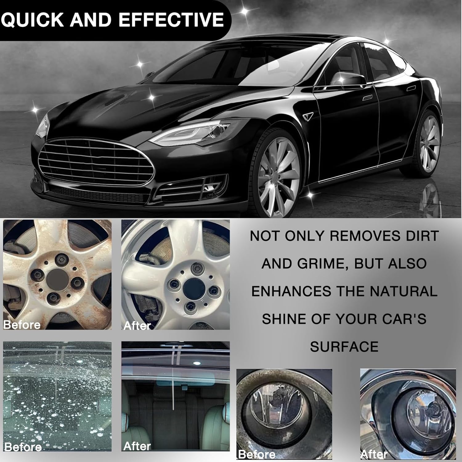 MAD ACID Glass Cleaner, Mad Acid Water Spot Remover, Mad Acid Shower Cleaner, All Purpose Cleaner,Easily Remove Hard Water Spots from Windows,Mad Acid Cleaner for Bathroom,Car, Furniture(120Ml)