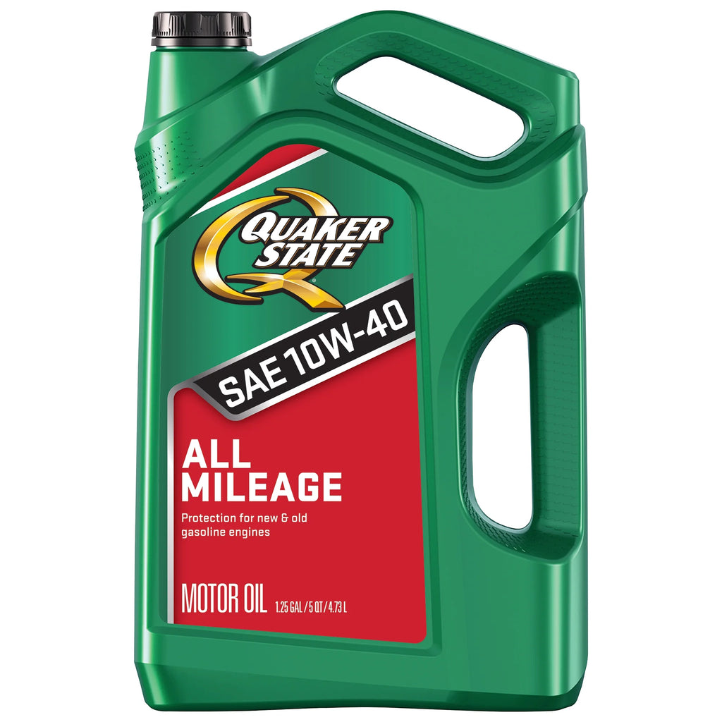 (3 Pack)  All Mileage 10W-40 Motor Oil, 5 Quart