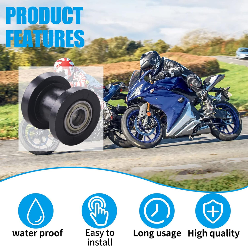 8Mm and 10Mm Chain Roller Pulley Tensioner Wheel Guide per for Motorcycle Mini Bike Atv 125Cc 140Cc 160Cc SSR XR125 CRF50 KLX110 Pitster Pit Dirt Bike Parts（Black）…