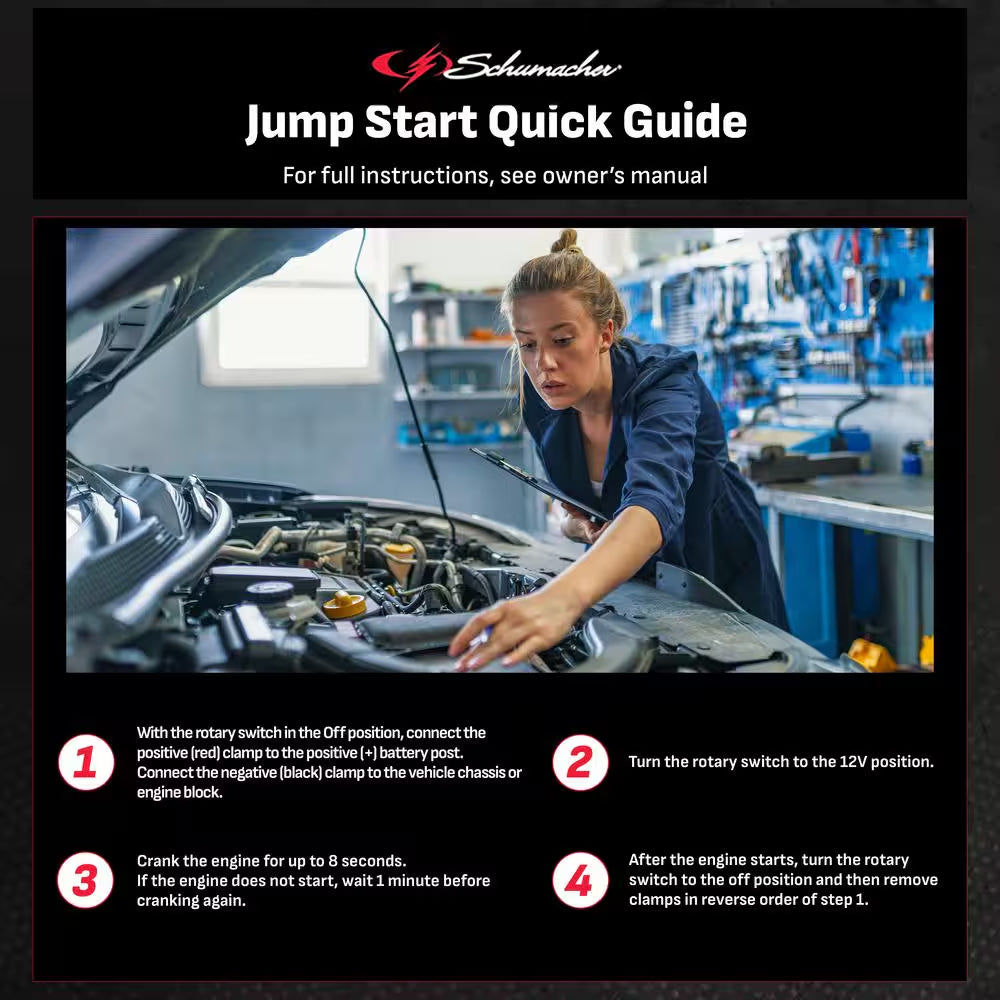 DSR Professional Grade Automotive 2200 Peak Amp 12-Volt Jump Starter and Portable Power Station