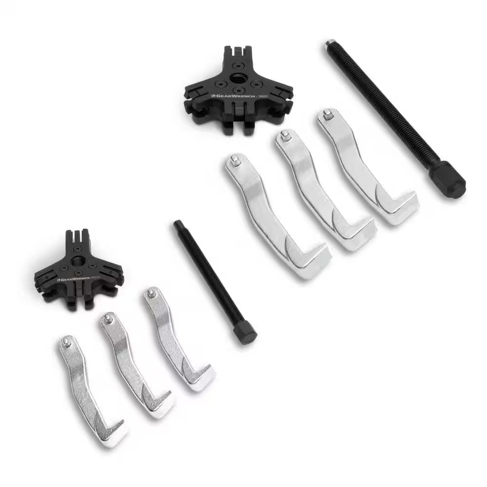 2 and 5-Ton Internal/External Ratcheting 2 or 3 Leg Puller Set with Storage Case