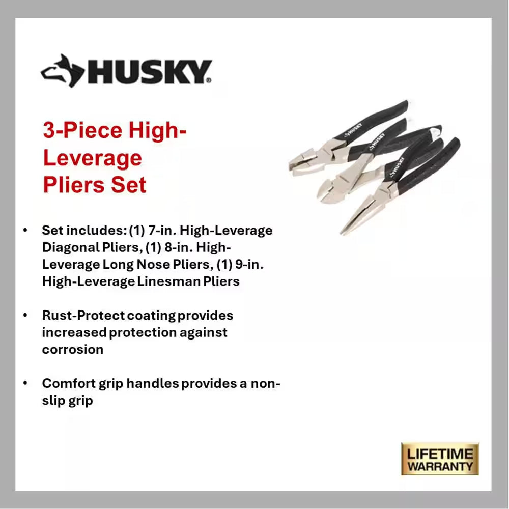 3-Piece Pliers Set