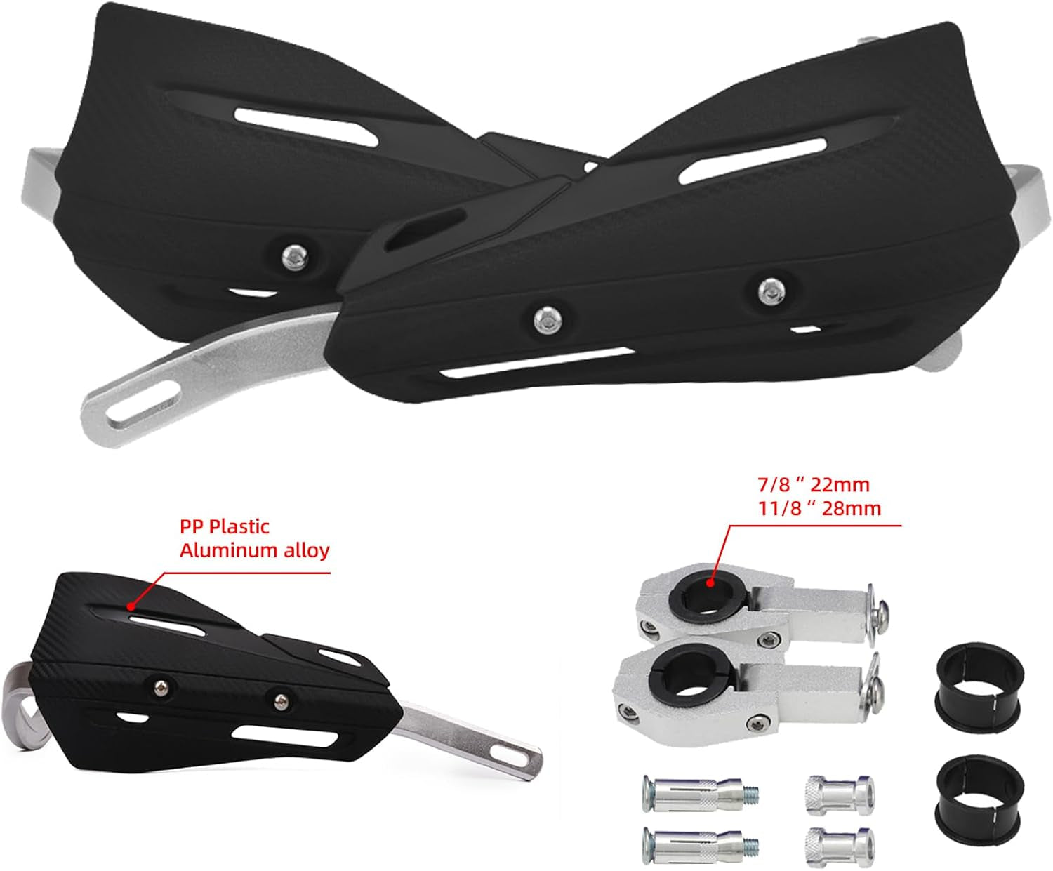 JFG RACING Dirt Bike Handguards,Uni