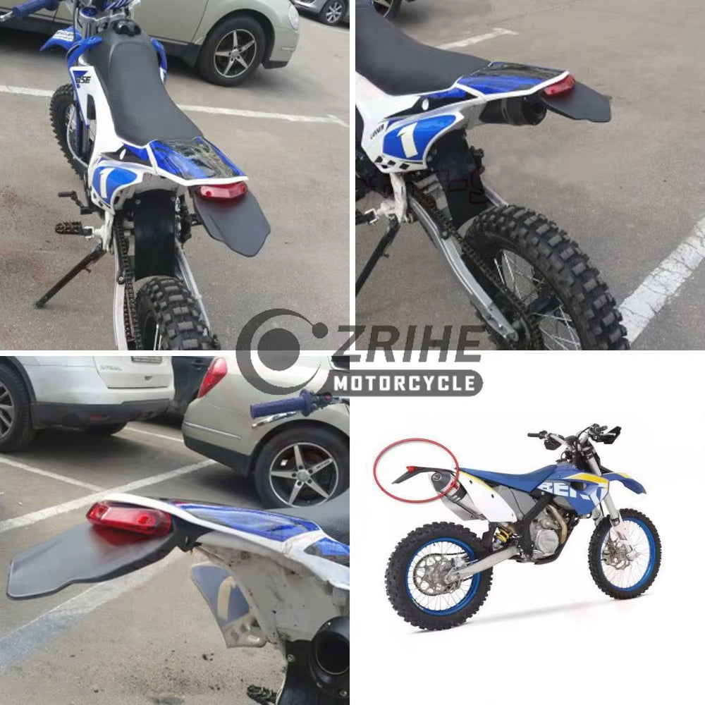 For BETA 50 125 200 250 300 350 390 400 430 450 480 498 500 520 RR RRS RS 2T 4T Enduro Dirt Bike Fender LED Stop Rear Tail Light