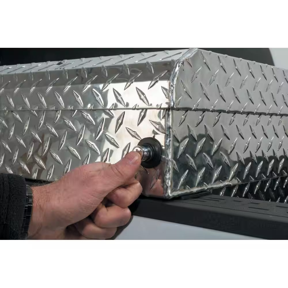 71.36 In. Diamond Plate Aluminum Full Size Crossbed Truck Tool Box