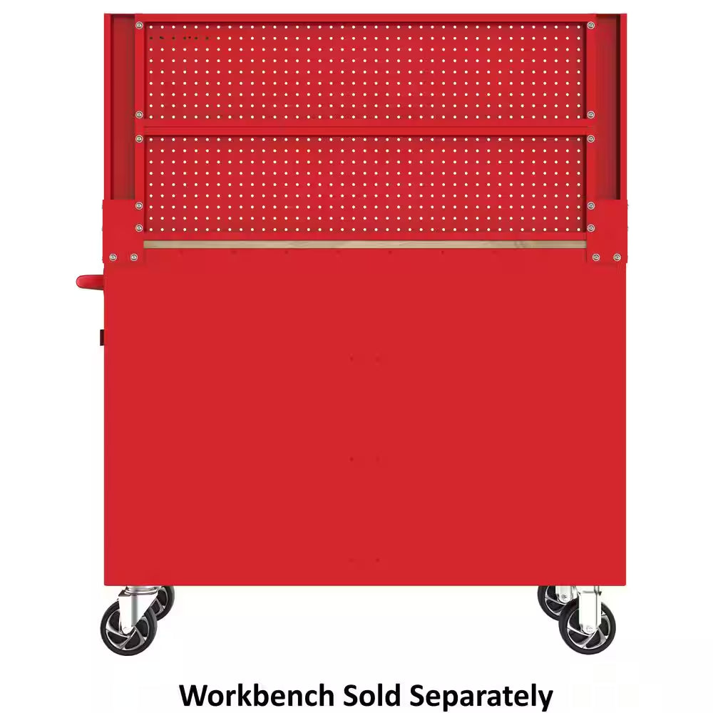 46 In. Gloss Red Steel Pegboard Attachment