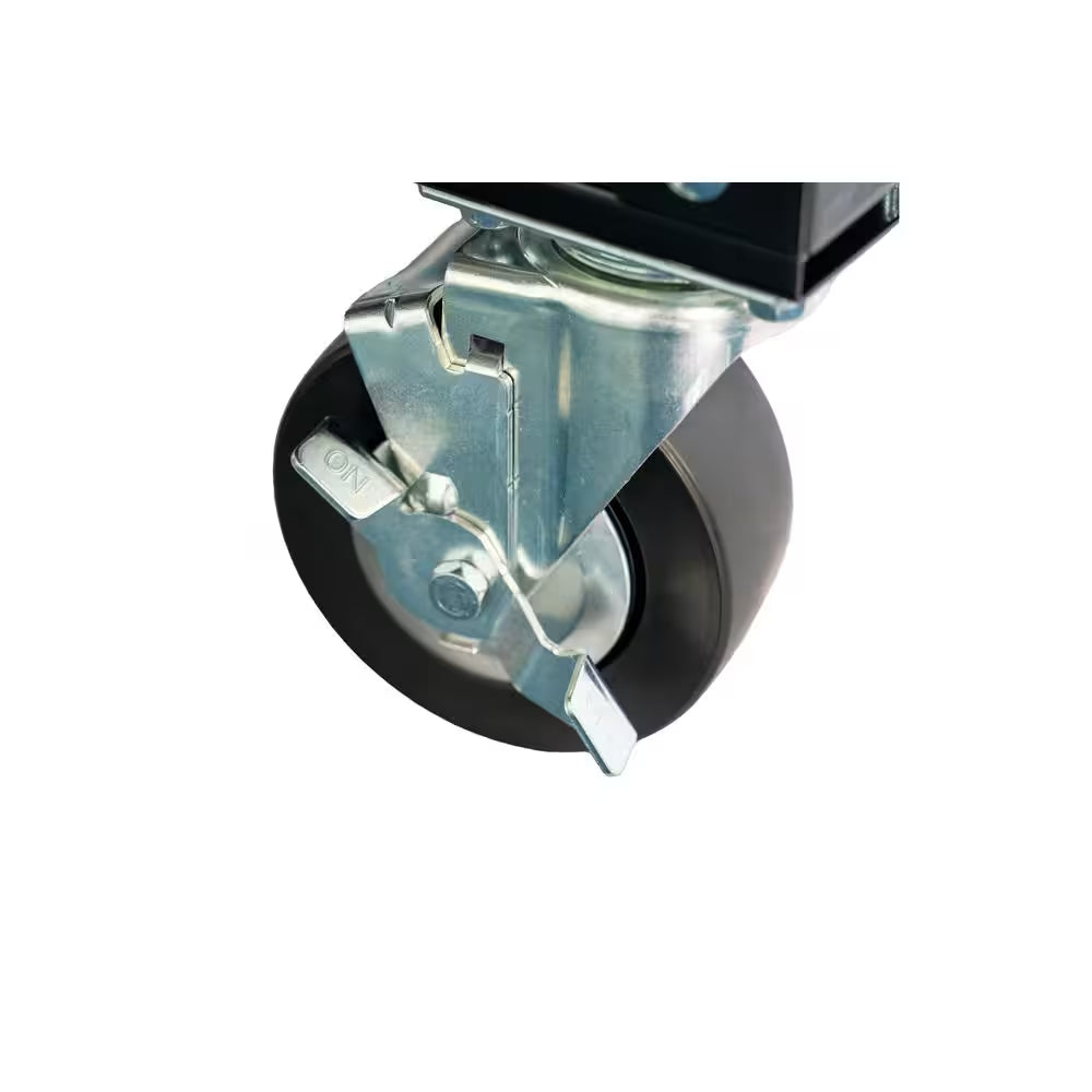 36 In. W X 24.1 In. Deep 2 Tier Cart, Gloss Black