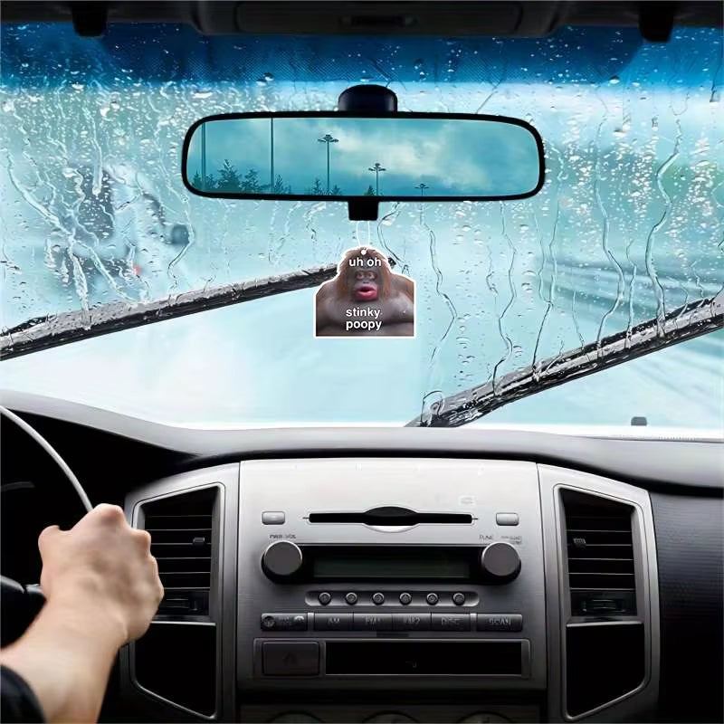 1Pc Fun Car Aromatherapy Car Fragrance Perfume Car Air Freshener Mirror Car Interior Accessories Pendant Outlet Perfume