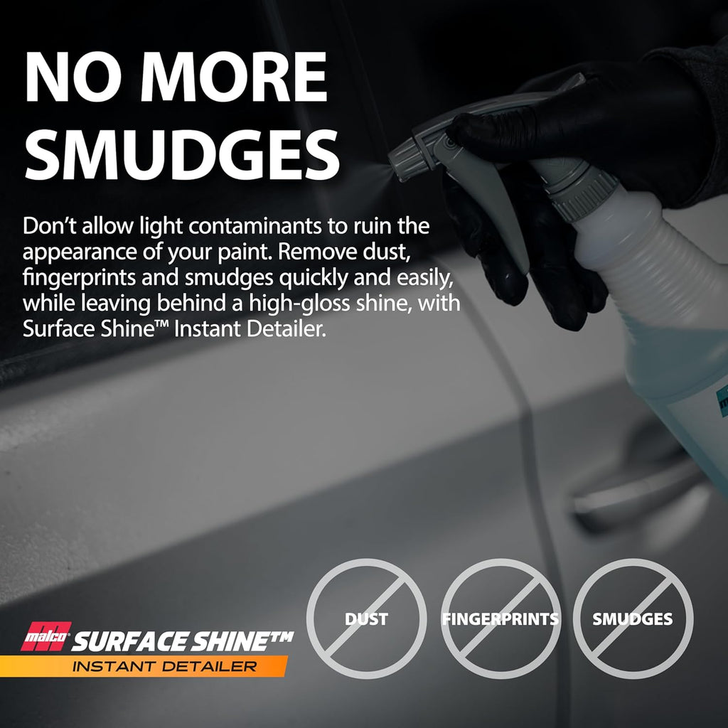 Surface Shine Instant Detail Spray - Removes Light Surface Contaminants/Lubricant for Overspray Clays / 1 Gallon (192901)