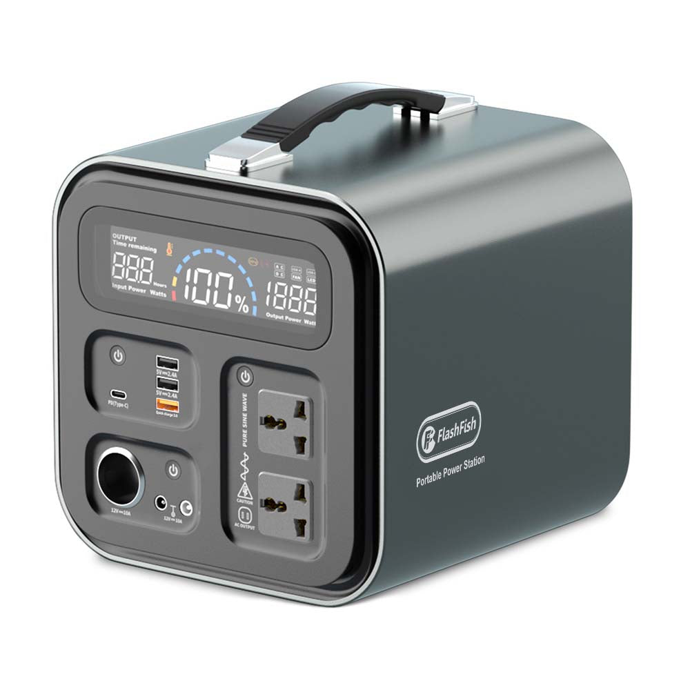 [USA Direct] Flashfish UA550 110V 600W Power Station 148800Mah 550Wh Pure Sine Wave Solar Generator Backup Emergency Outdoor Power