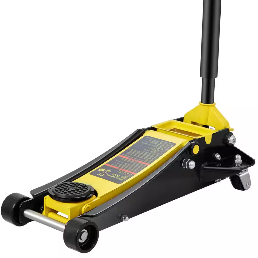 Floor Jack, 3 Ton Low Profile Floor Jack, Heavy-Duty Steel Racing Floor Jack, Floor Jack Lifting Range 3.35-19.69 In.